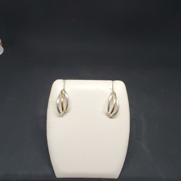 Silver Tone & Gold Tone Earrings - Picture 1 of 3